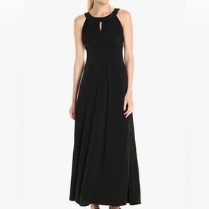 Sangria Sz 12 Black Grecian gown